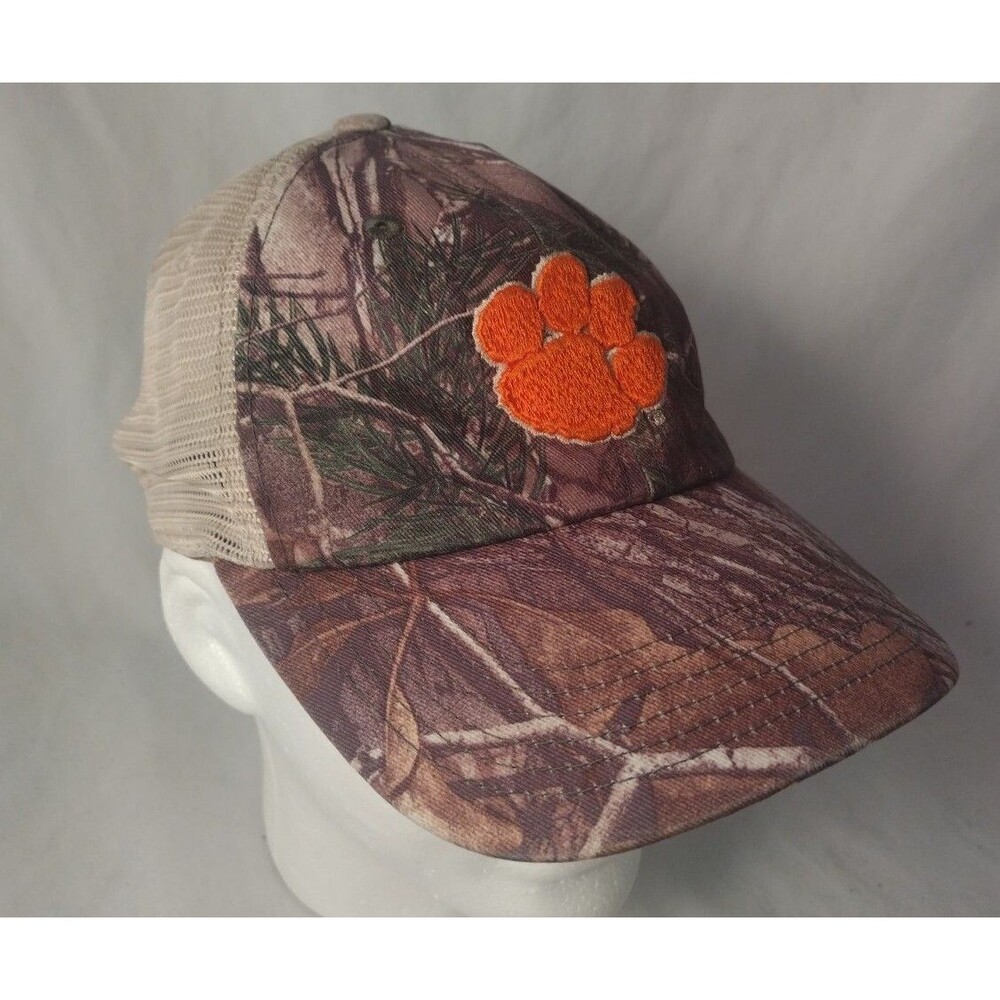 Clemson Tigers Tree Camouflage Adjustable Snapback Mesh Back Hat/Cap-NICE!